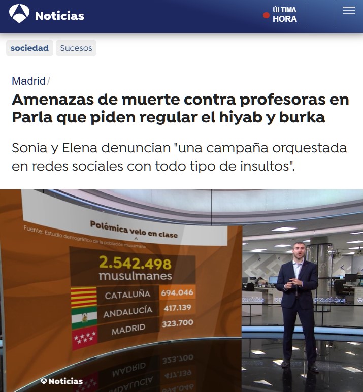 2025: Profesores piden que los alumnos no lleven trapos tapándoles la cara y reciben amenazas e insultos.