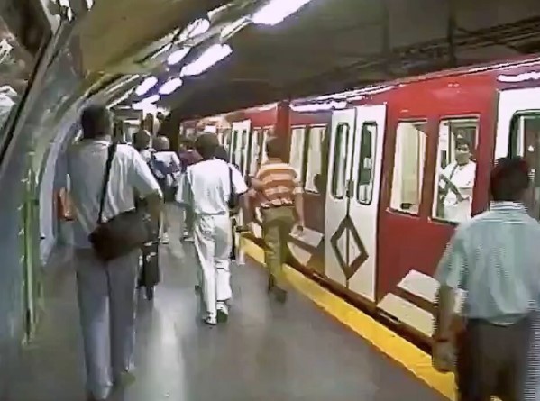 El Metro de Madrid allá por el año 1994.