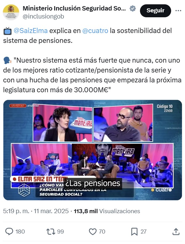 “Las pensiones no están en riesgo“.