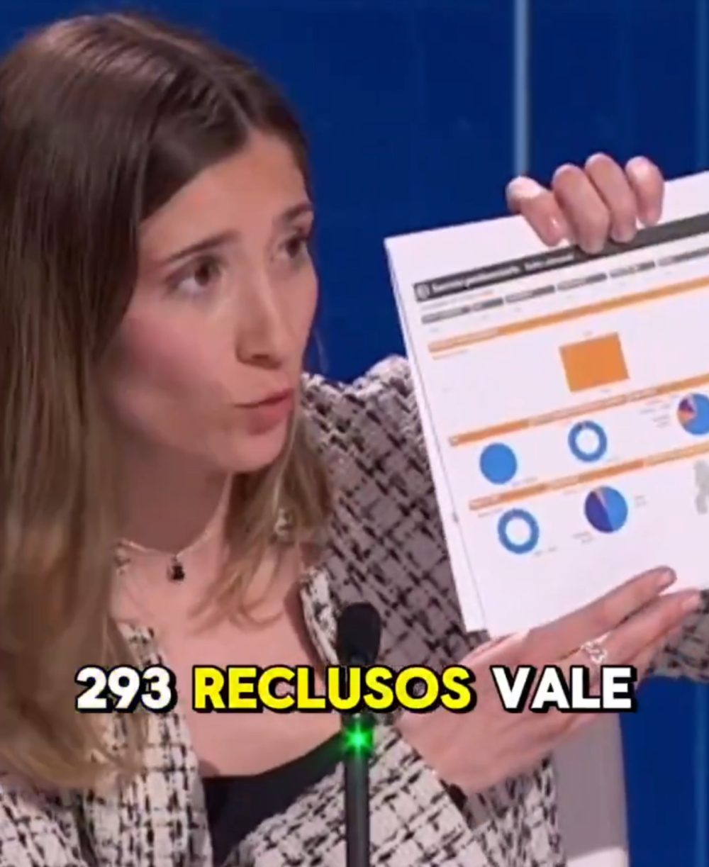 Júlia Calvet muestra los datos de presos en Cataluña por nacionalidad a Gemma Nierga y Bob Pop.