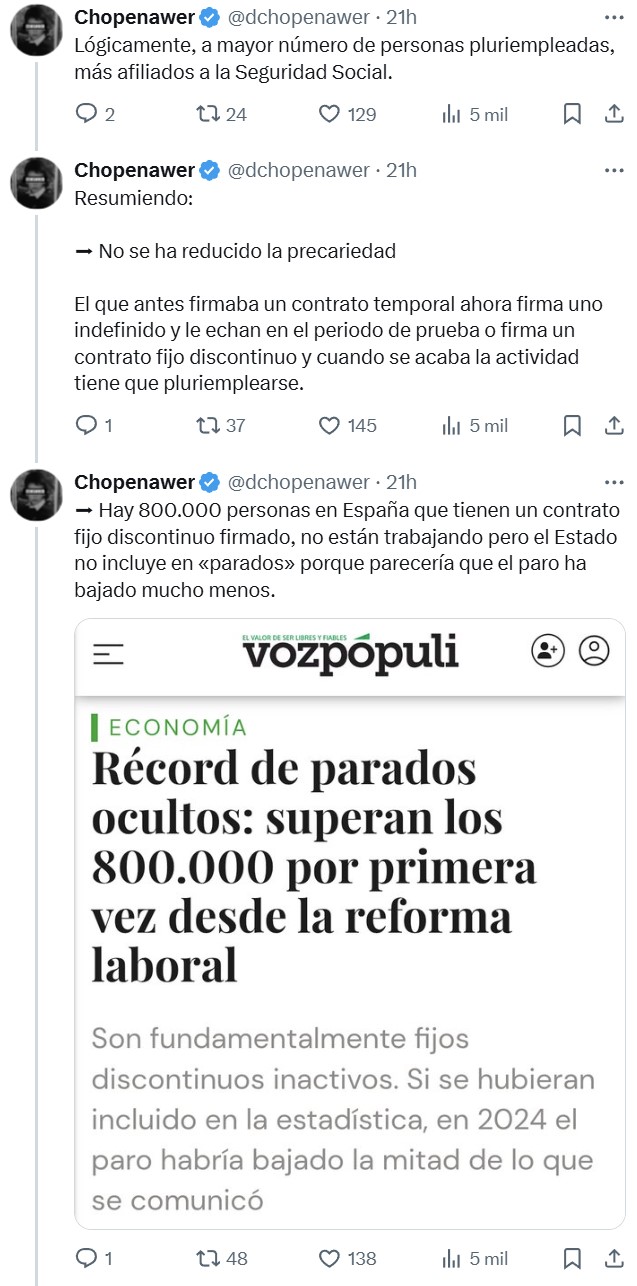 Así maquilla el Gobierno los datos de empleo para que parezcan fantásticos.