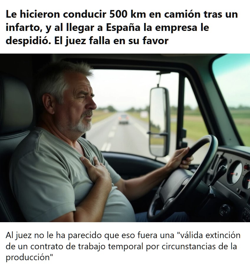 Empresarios colegas que te despiden después de conducir 500 km sufriendo un infarto.