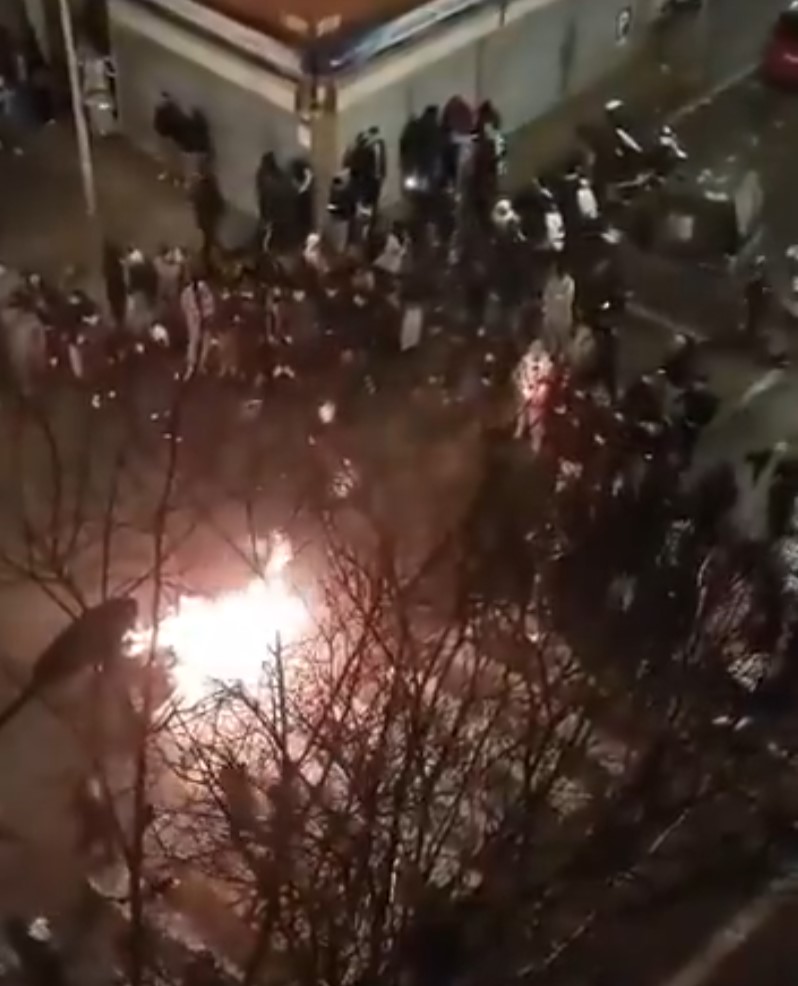 Las calles de Salt, Girona, tras la detención de un imán que intentaba okupar una casa.