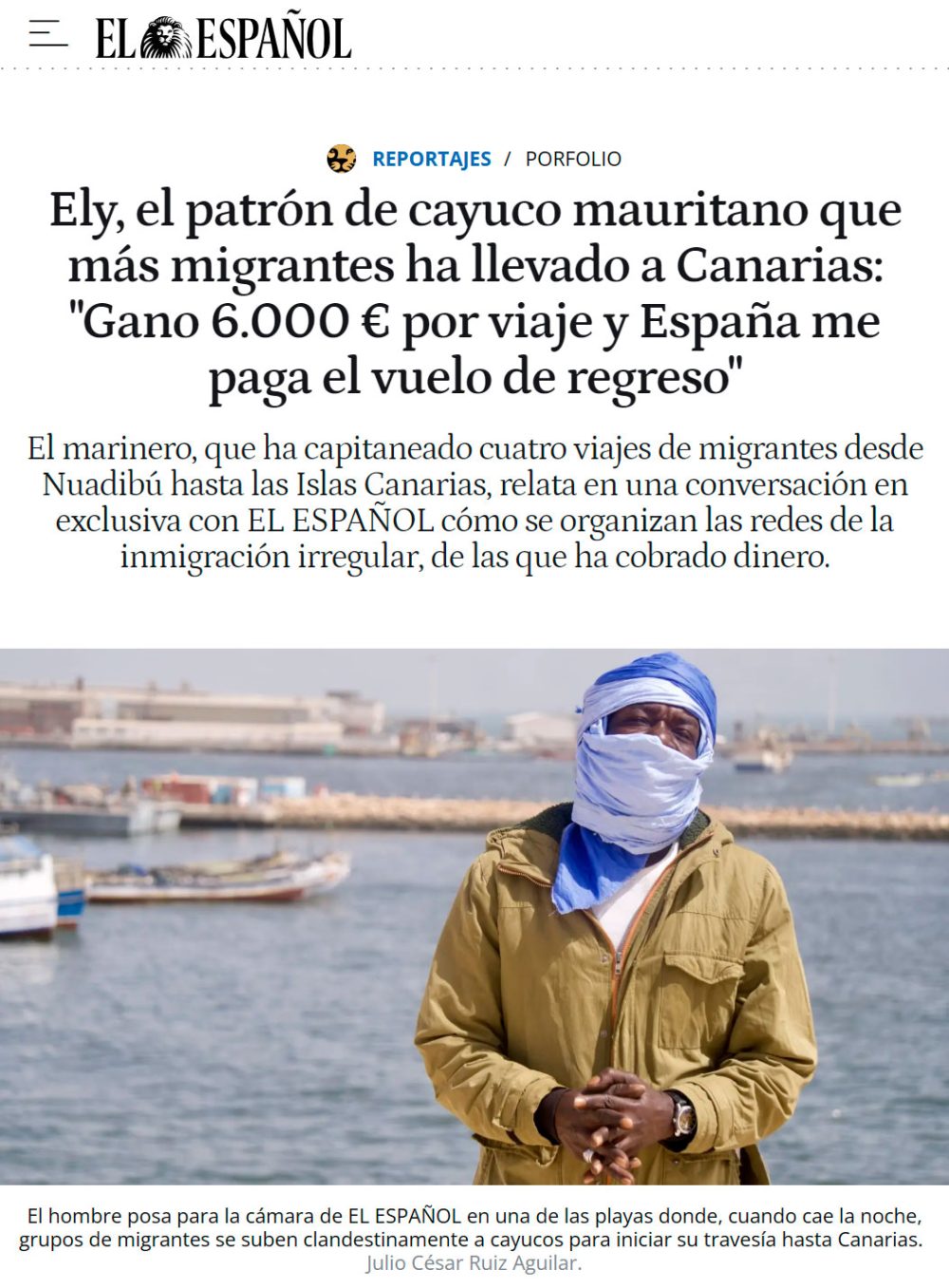 El tipo que más inmigrantes ha llevado a Canarias cobra 6000 euros por cayuco.