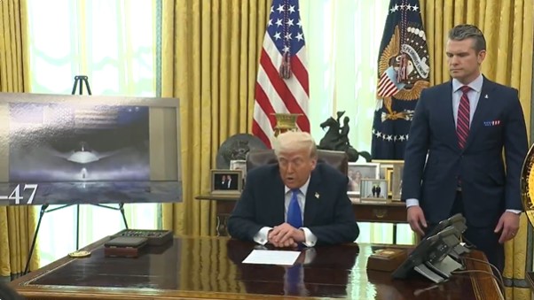 Trump y Pete Hegseth anuncian el F-47, “el primer avión de combate de sexta generación del mundo”.