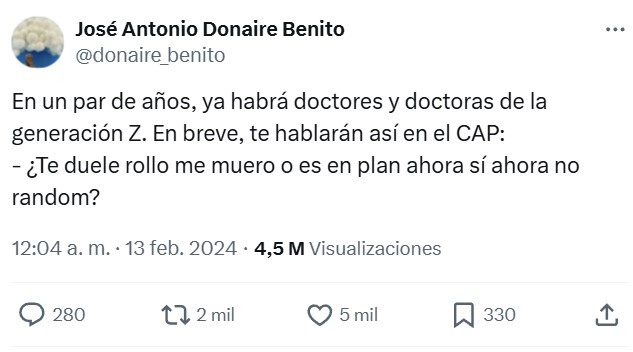 Dentro de poco nos atenderán médicos de la generación Z…