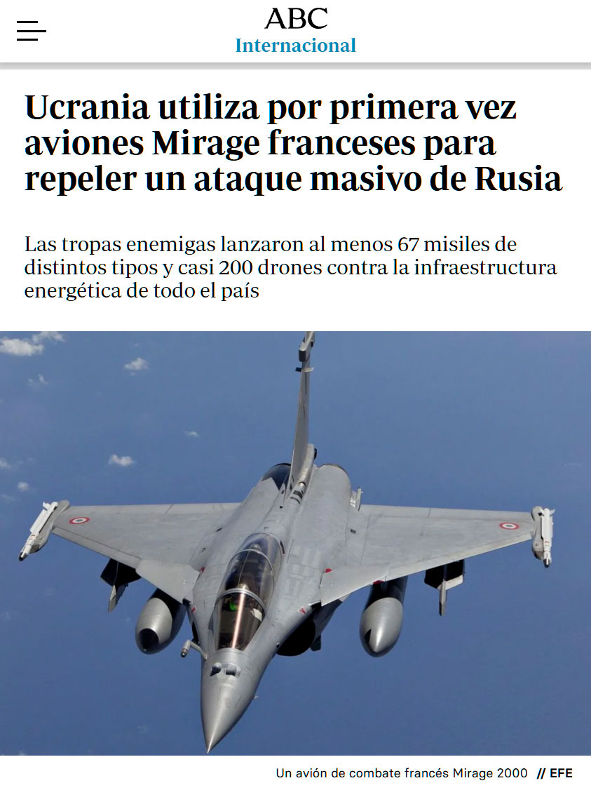 Ya vuelan los primeros Mirage 2000 franceses al servicio de Ucrania.