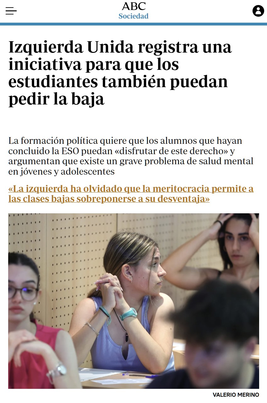 La mitad del instituto de baja por depresión.