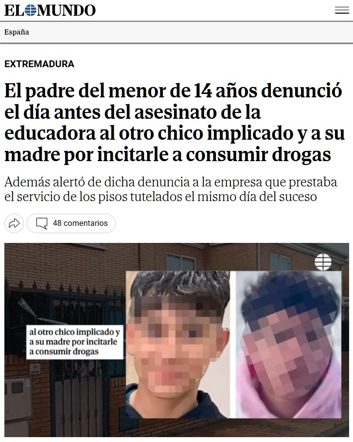 El padre de uno de los chavales que se cargaron a una cuidadora denunció días antes a su madre, y avisó del peligro el mismo día del suceso.