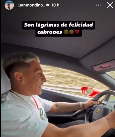 Un trader vendedor de cursos sube un vídeo a sus redes sociales llorando al acelerar su nuevo Lamborghini