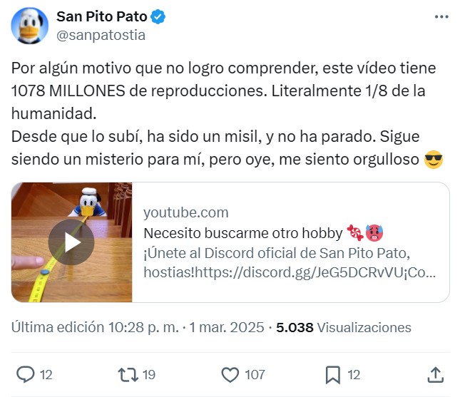 Los caminos del éxito en Youtube son inescrutables.