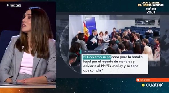 Begoña Gerpe sobre la llegada masiva de MENAS: “Yo me pregunto dónde están las niñas menores no acompañadas, siempre que tenemos noticias de menas, me llama la atención que solo vemos varones”.