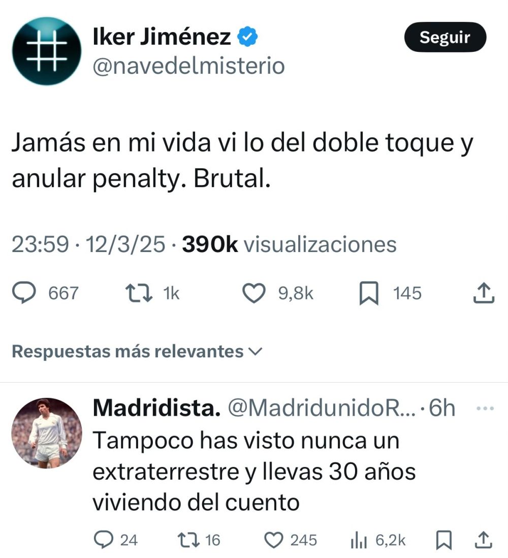 “En mi vida vi lo del doble toque“