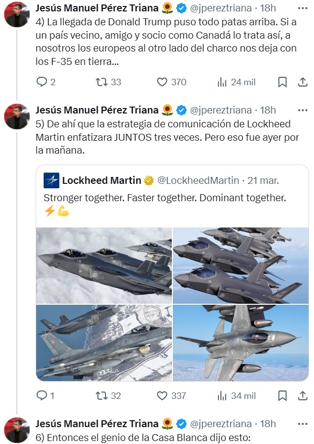 Acompañadme en esta triste historia sobre la previsible caída en desgracia de Lockheed Martin, fabricante del F-35.