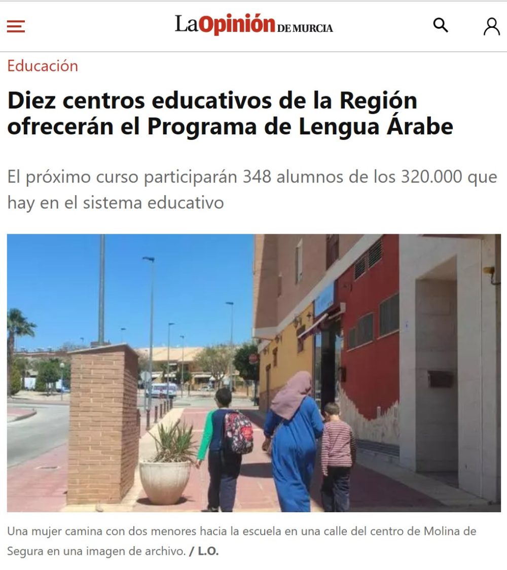 Murcia estrena su “Programa de Lengua Árabe”.