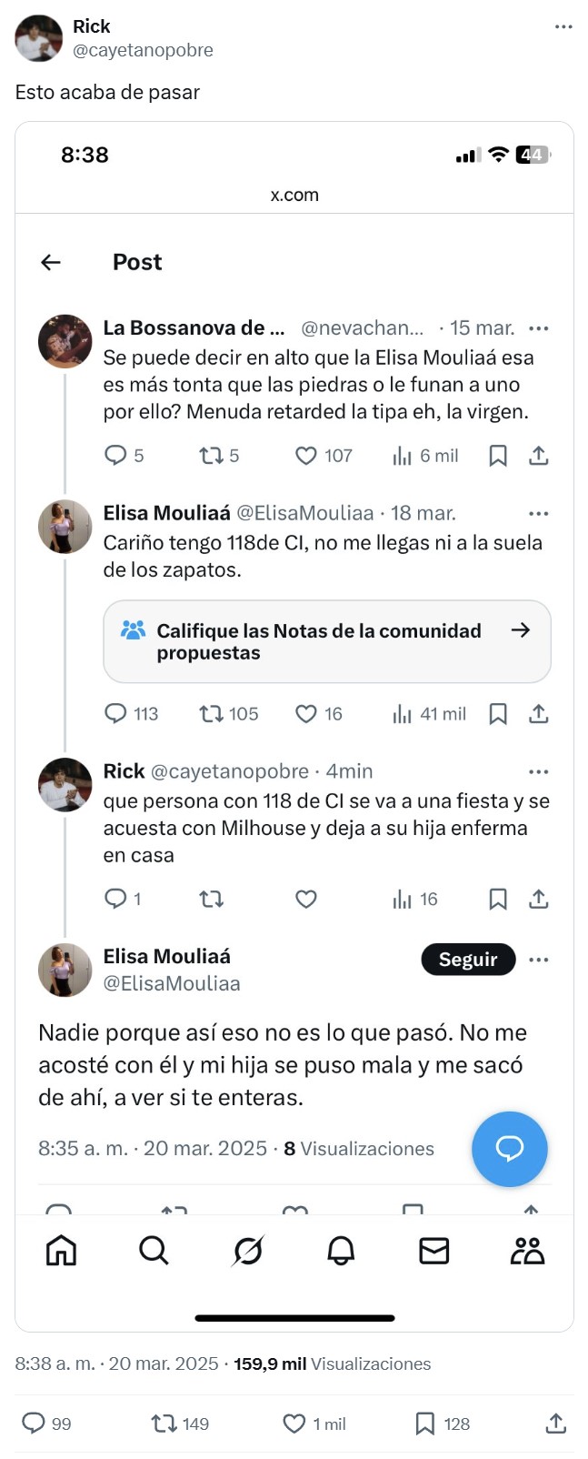 Como Elisa Mouliá siga hablando, al final la que va a acabar entre rejas es ella xd