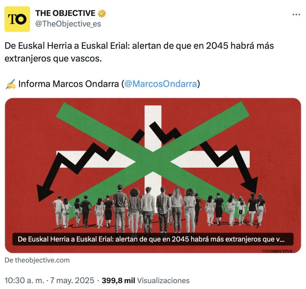 Alertan de que en 2045 habrá más extranjeros que vascos en Euskadi.