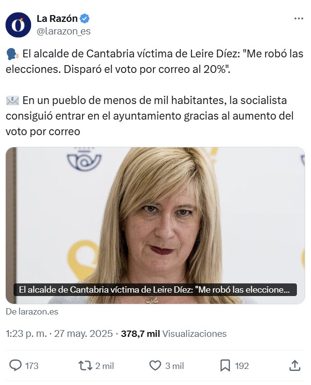 omás Gómez: “He visto a Sánchez coger una urna y meterla detrás de un biombo para cambiar el resultado”.