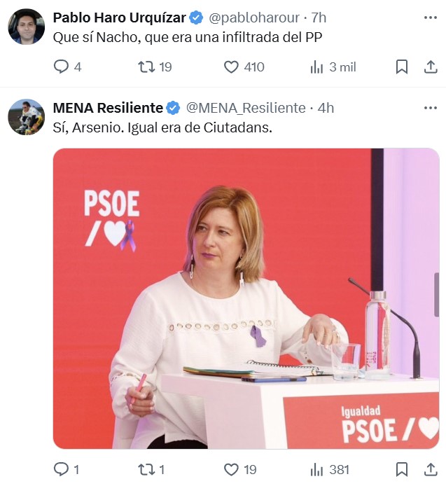 Ignacio Escolar: “Que Leire Díez está conectada con Ferraz es un hecho que todavía está por probar; sí, es militante, sí, participó en las primarias del PSOE del lado de Sánchez, pero de ahí a convertirla en 007, falta un poquito”.