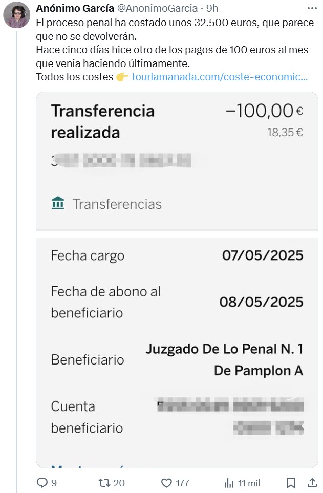 Después de 7 años de lucha, de pedir ayuda económica, de que Soto Ivars escribiera un libro, y de que Joaquín Reyes negase la cultura de la cancelación... Por fin se ha hecho justicia.
