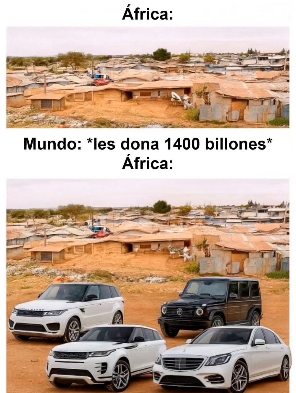 Las donaciones a zonas subdesarrolladas son como una tirita en un hachazo.