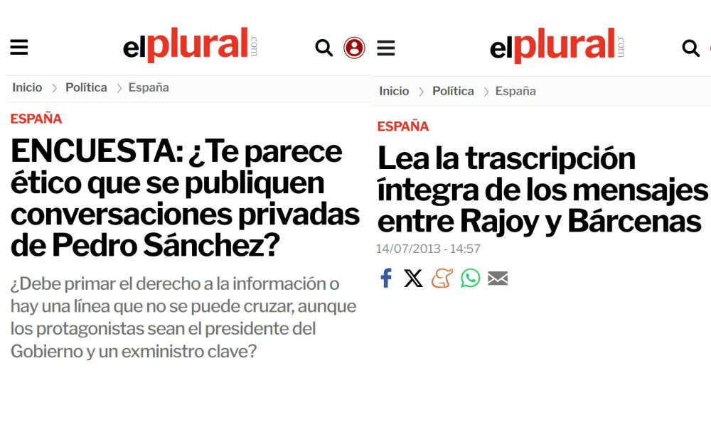El Plural cuando gobierna la izquierda vs El Plural cuando gobierna la derecha