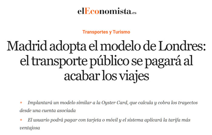 Atención, milagro: el transporte público de Madrid pasará a cobrarse de manera LÓGICA.