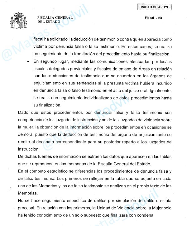 El portal de transparencia revela como se contabilizan las denuncias falsas en España.