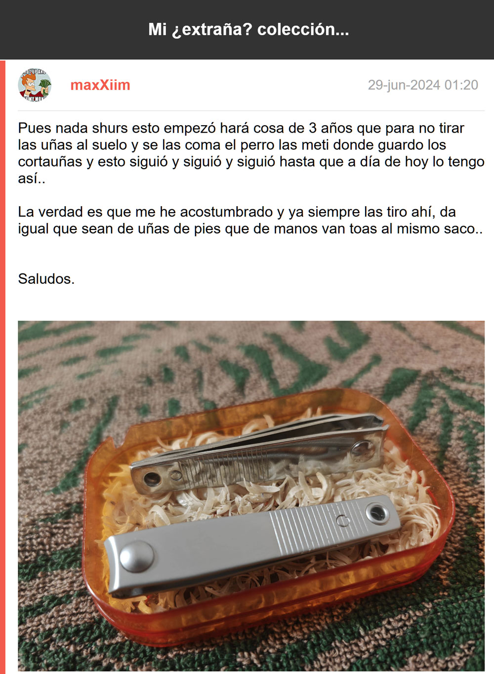 Qué asco por dios.