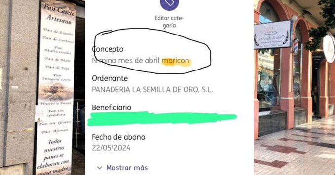 Una panadería de Málaga deberá indemnizar a su empleado por el concepto de un pago "nómina abril marіcón"