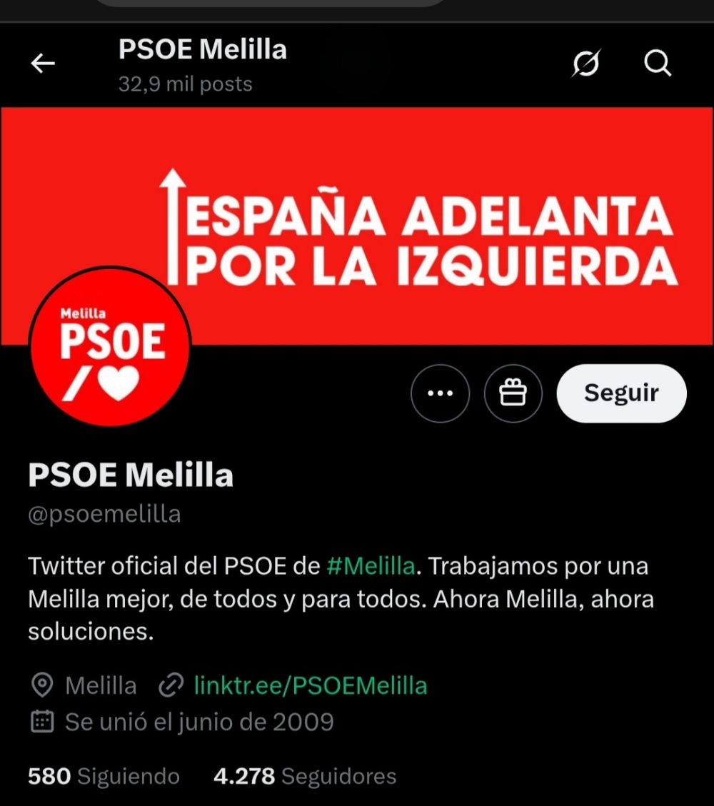 El PSOE adapta sus perfiles al orgullo... pero no todos.
