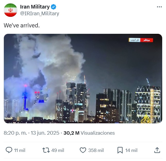 Irán responde a Israel con misiles hipersónicos imparables.