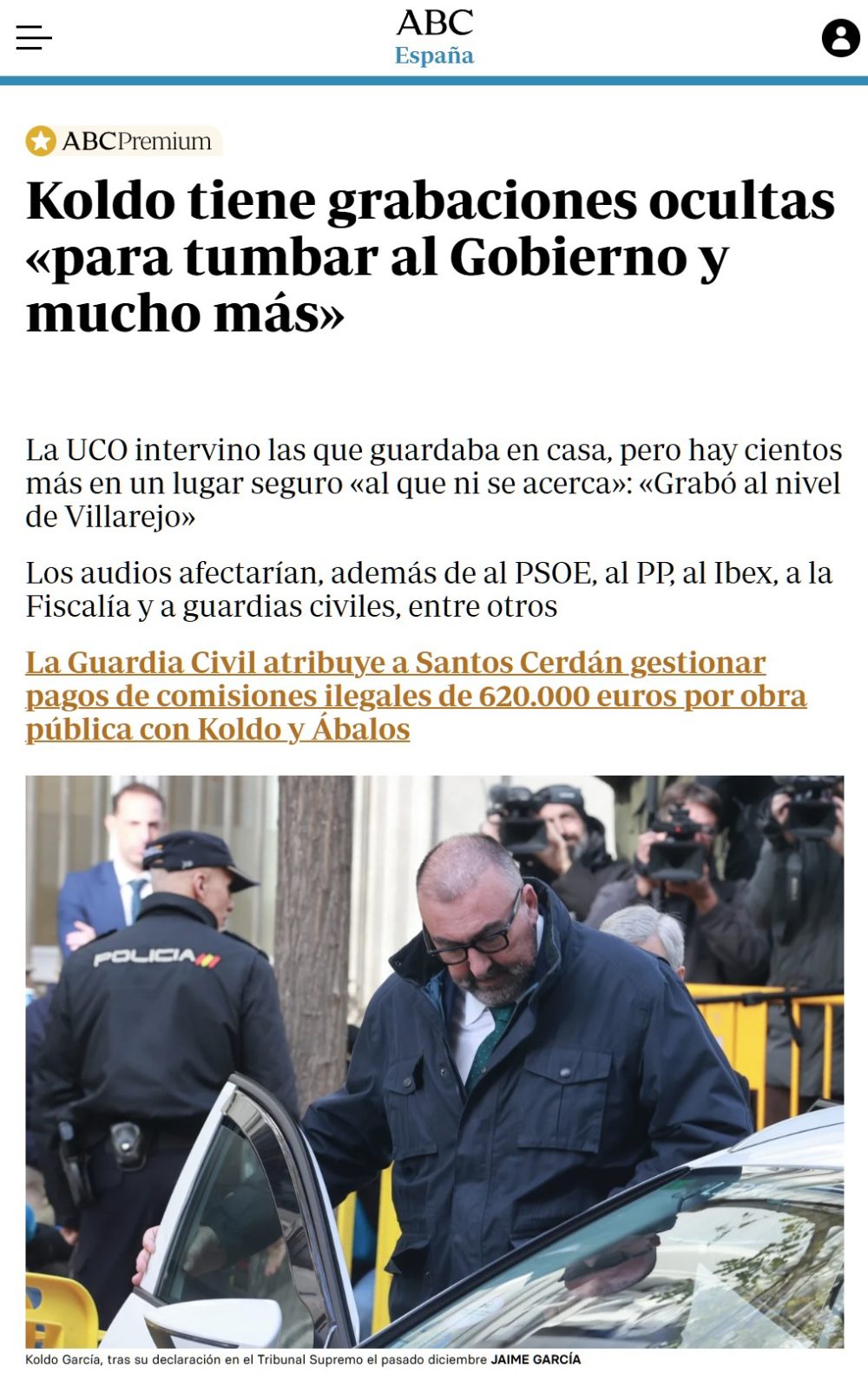 A Koldo le van a salir amigos por todas partes.