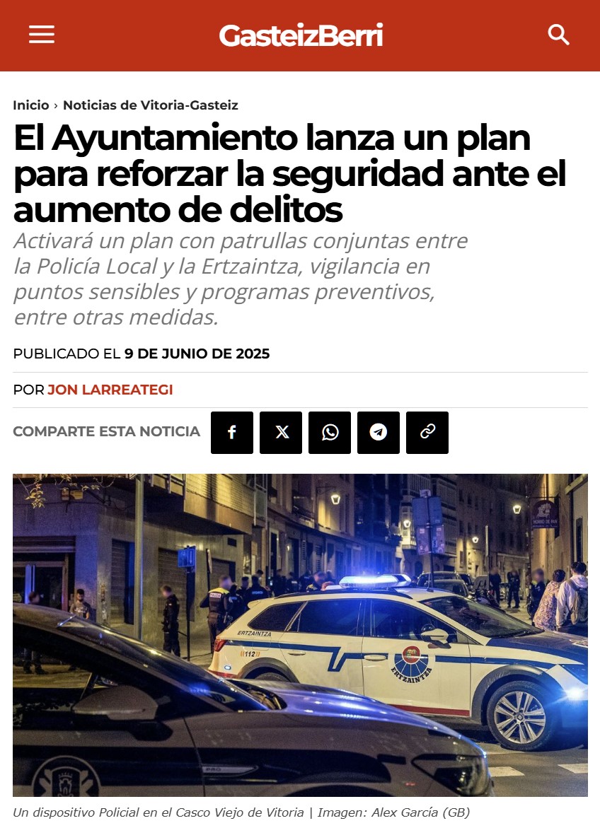 El nuevo día a día de Vitoria. Maldito GTA...