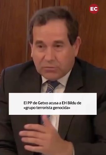El PP de Getxo acusa a EH Bildu de ser un grupo tеrrorista gеnocida.