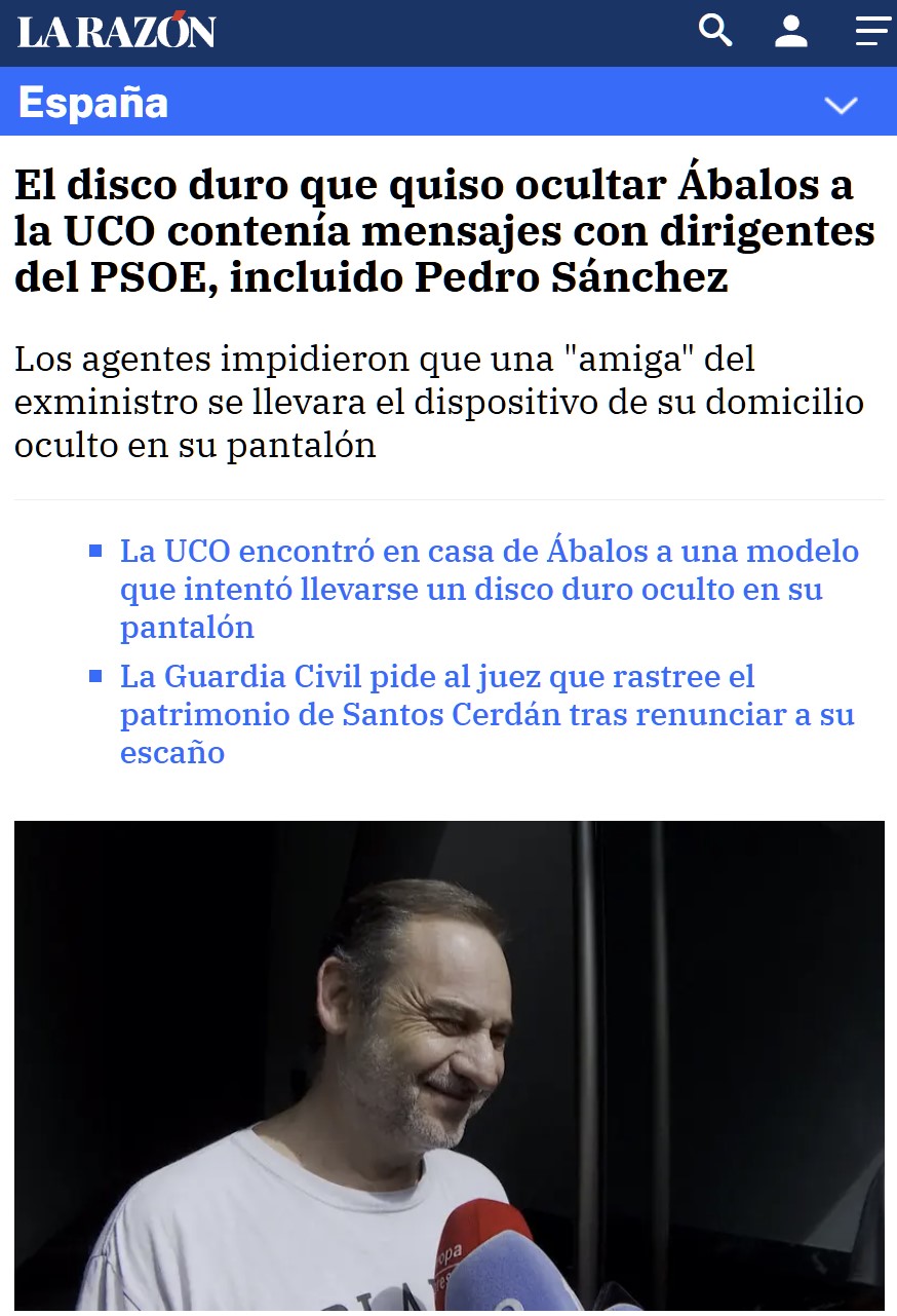 Page dice que hay "discos duros" con "conversaciones" con Sánchez