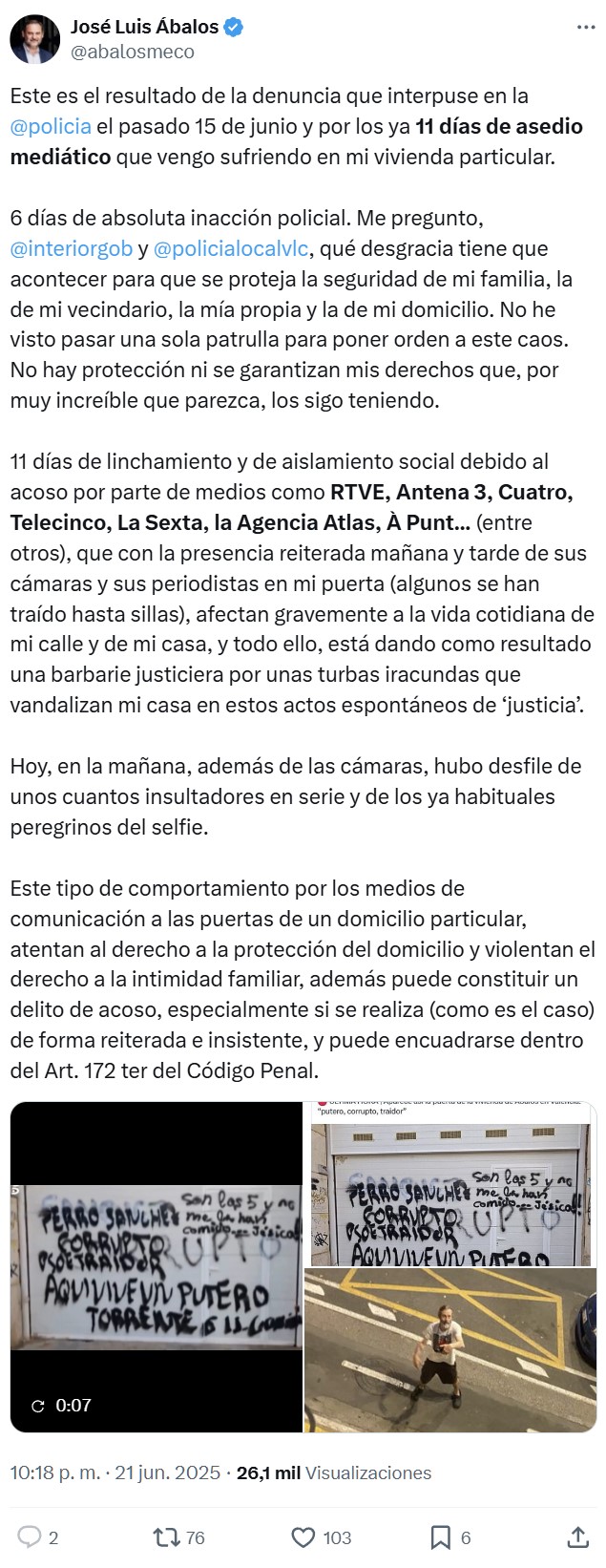 ¿Qué es lo que esperaba exactamente Ábalos? ¿Que la gente le invitase a putеs por la calle?
