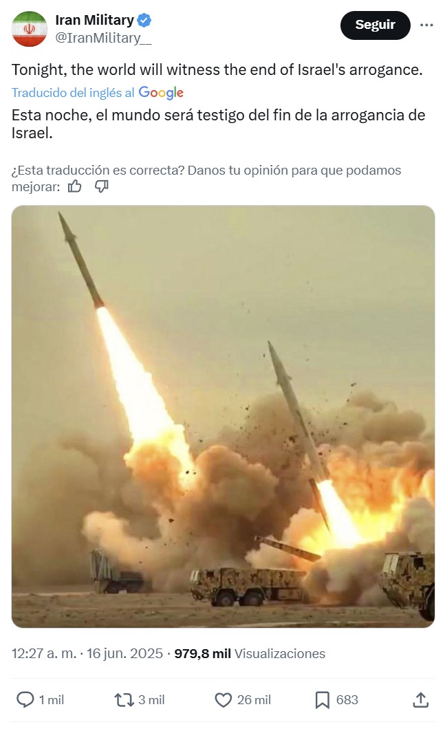 Misiles hipersónicos impactan en Haifa (Israel).