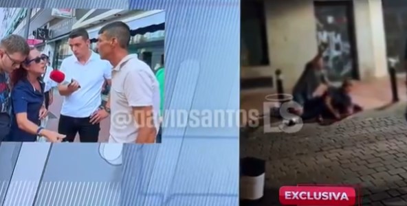 Una mujer se dirige al hermano del marroquí faIIecido en Torrejón tras ser reducido por un policía fuera de servicio.