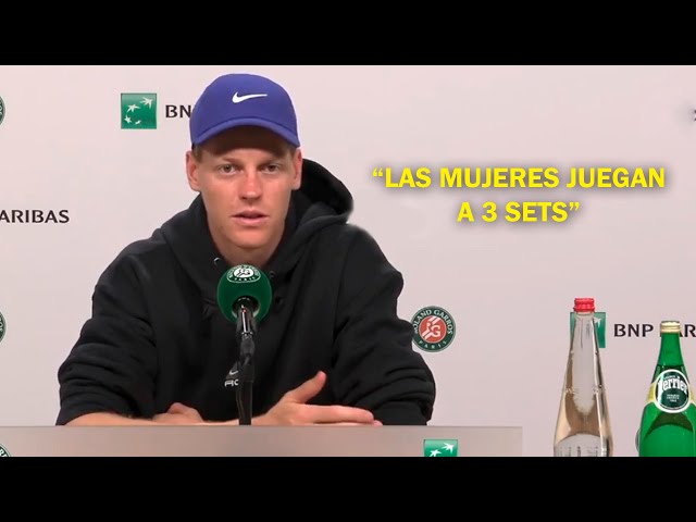 Jannik Sinner a Reportera Feminista: “Pero las mujeres juegan a 3 sets”