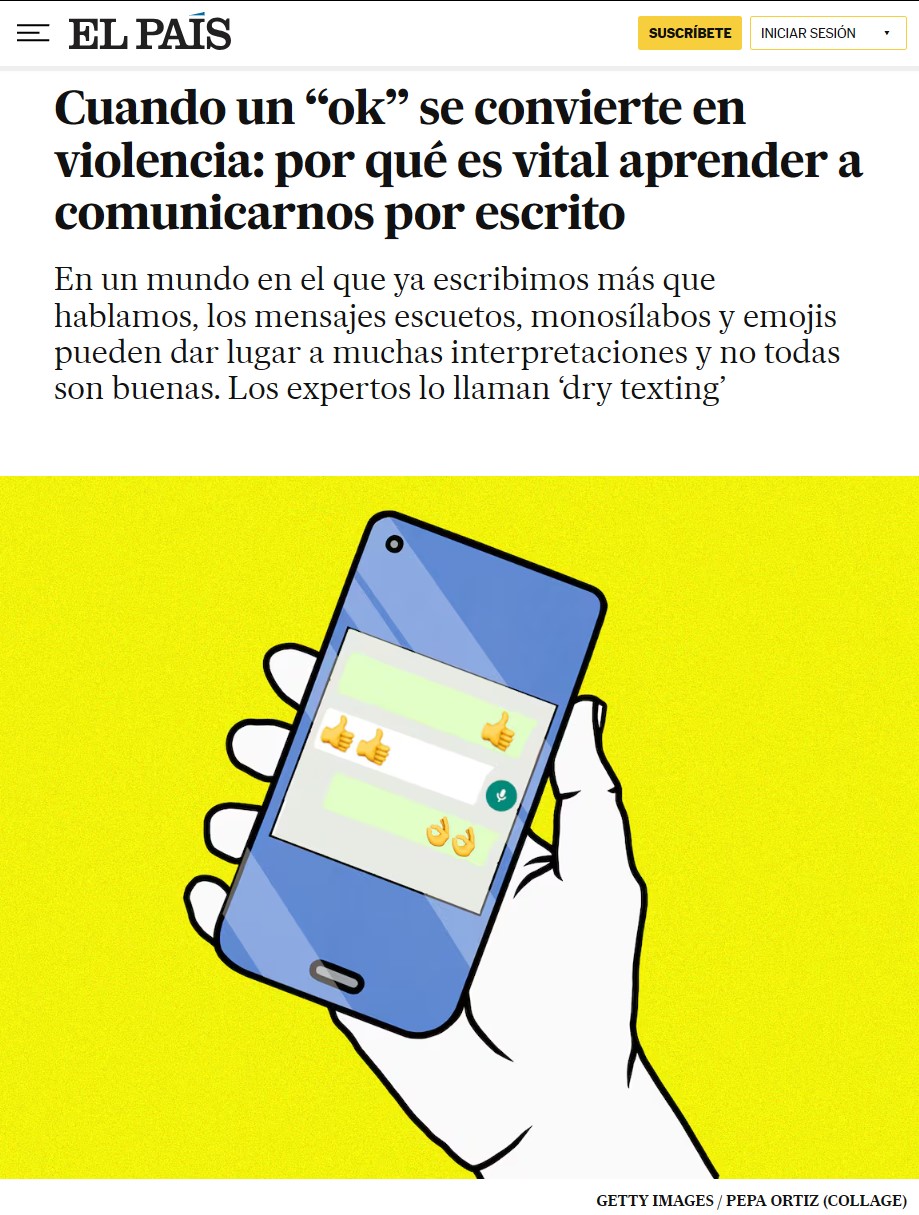 Dry Texting: "Cuando un 'ok' se convierte en vioIencia"