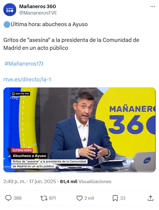"Gritos que estaban rodeando a la presidenta" = una charo gritando.