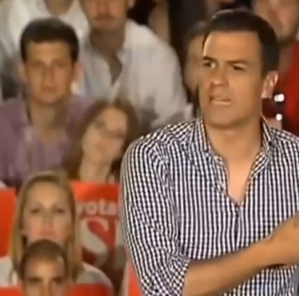 El monólogo del Pdro Snchz del pasado que parece creado por su peor enemigo del presente.