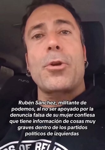 El turbopodemita Rubén Sánchez se revela y dice que tiene «información muy grave» sobre Podemos.