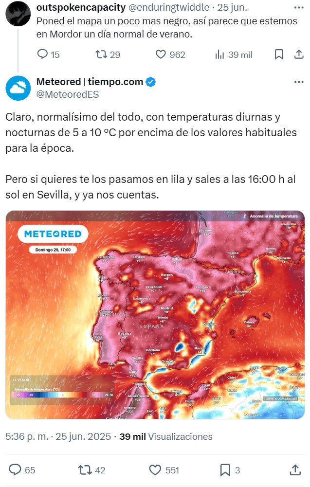 Parece que han fichado al Xokas para llevar la cuenta de MeteoRed...