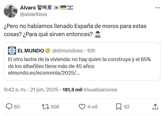 El 65% de los albañiles tiene más de 45 años.