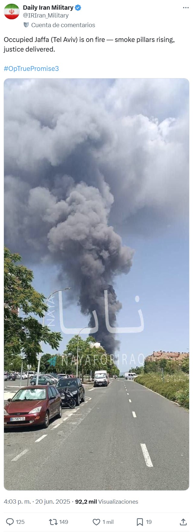 Información 100% real nofake 1 link mega de parte de una cuenta que informa sobre la actualidad militar de Irán con 1,4 millones de seguidores.