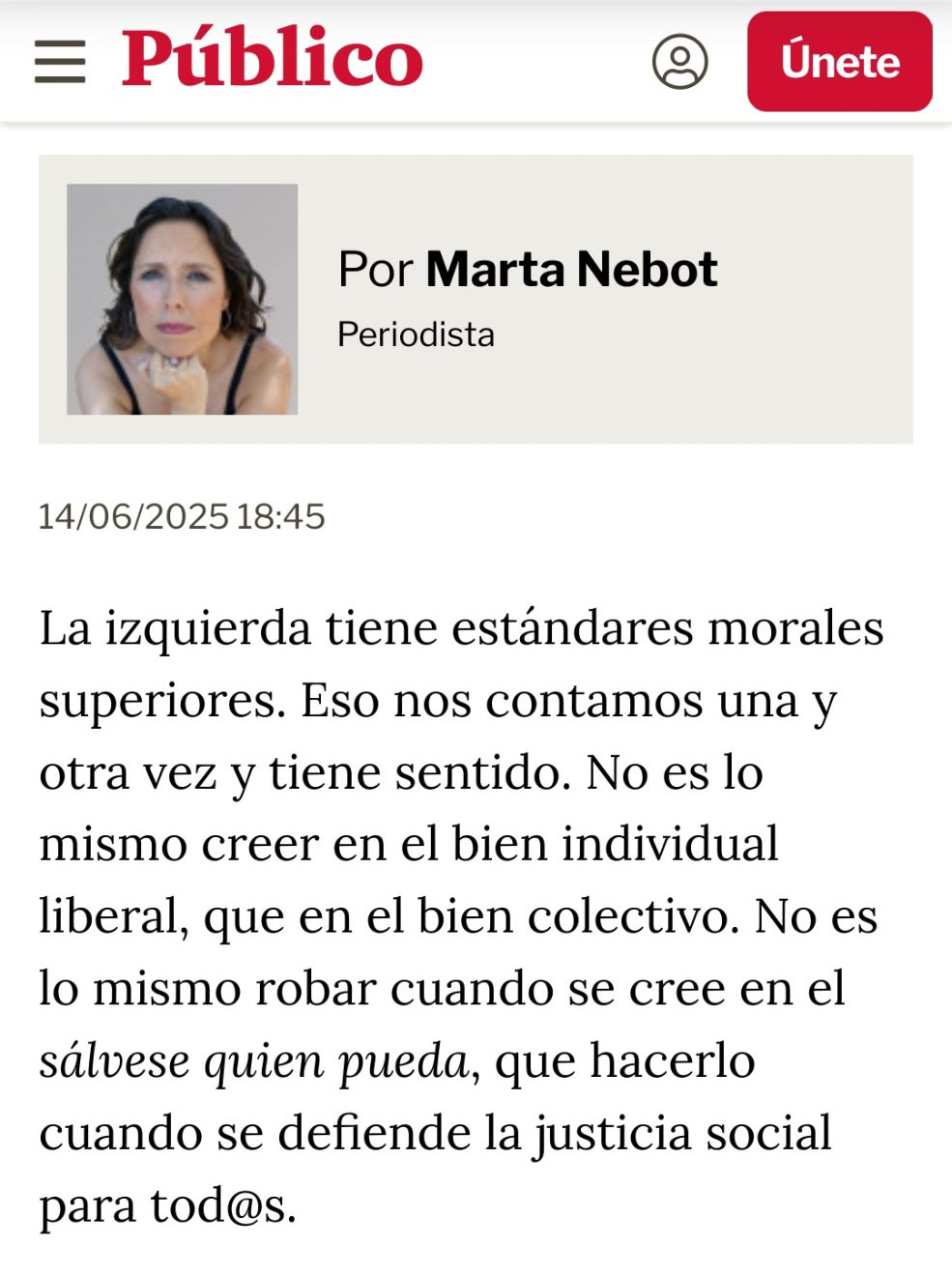 No es lo mismo ROBAR, que "robar".