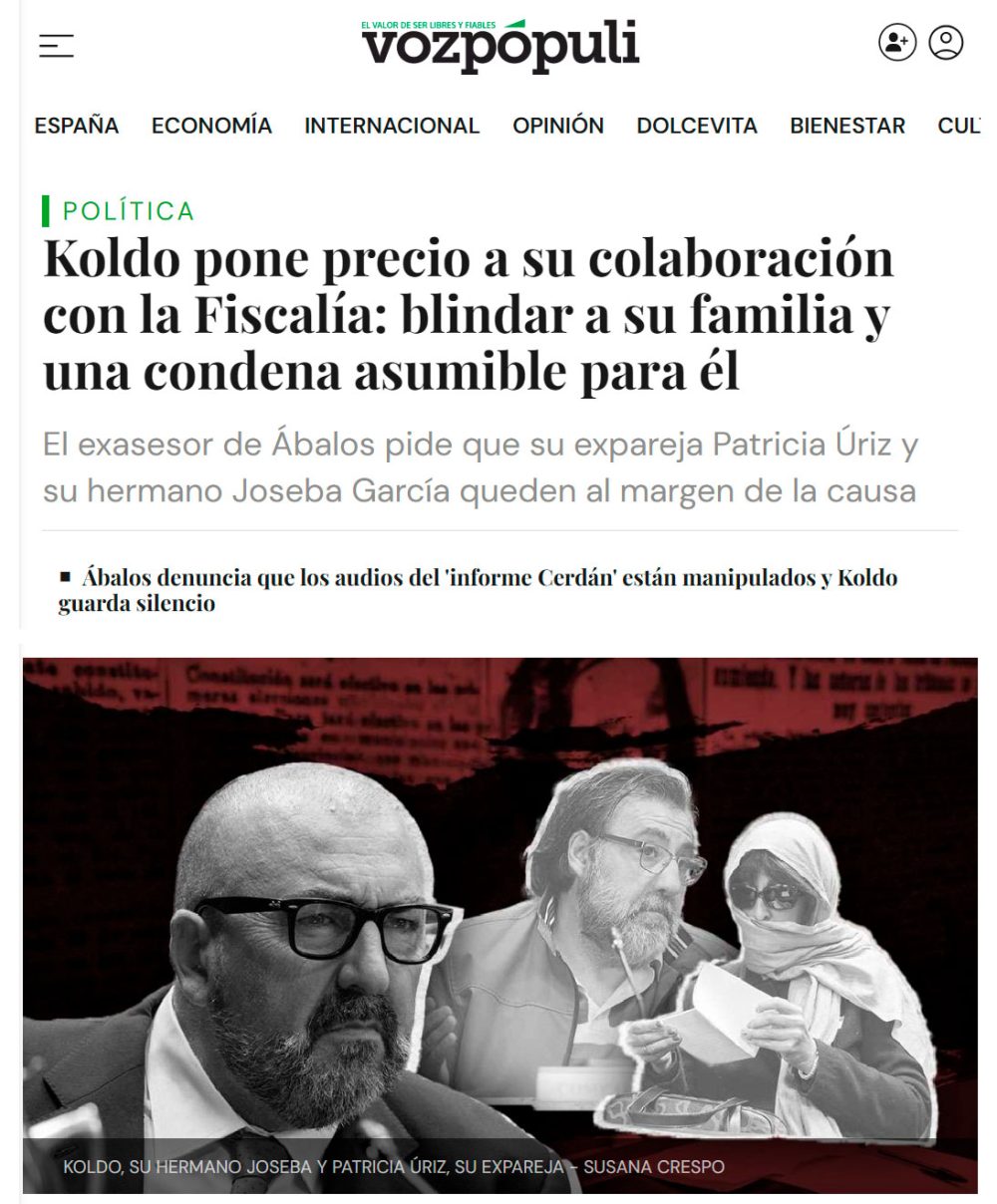 Koldo está dispuesto a tirar de la manta.
