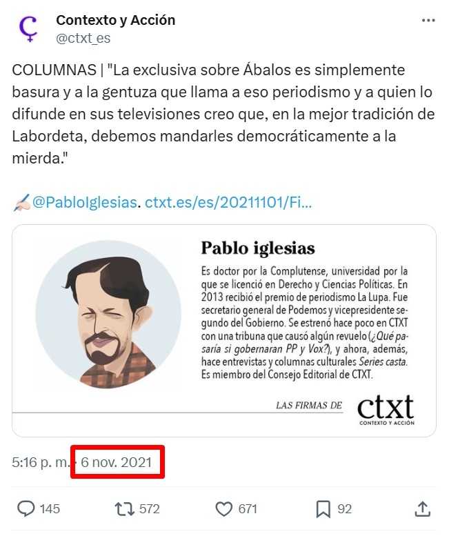 Ábalos antes de filtrarse las conversaciones: "Yo no me he lucrado en absoluto"